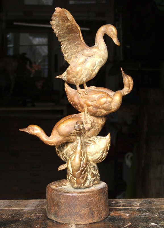 ... maquette for an over lifesize sculpture ... (Click to enlarge)