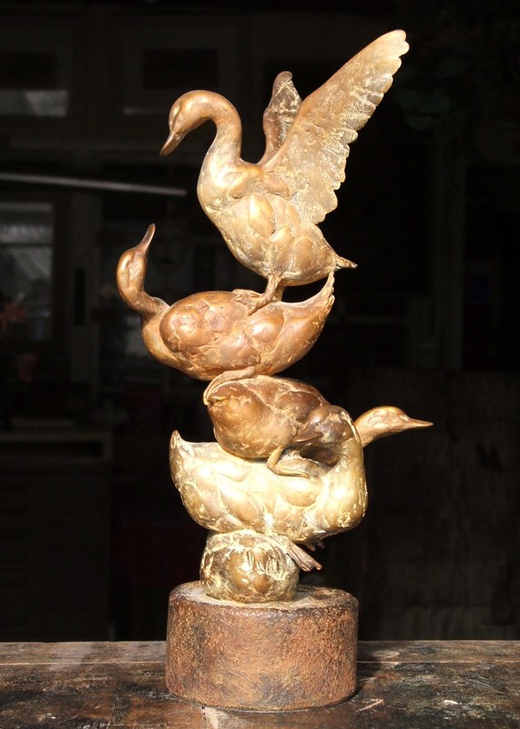 ... maquette for an over lifesize sculpture ... (Click to enlarge)