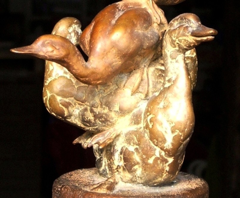 ... maquette for an over lifesize sculpture ... (Click to enlarge)