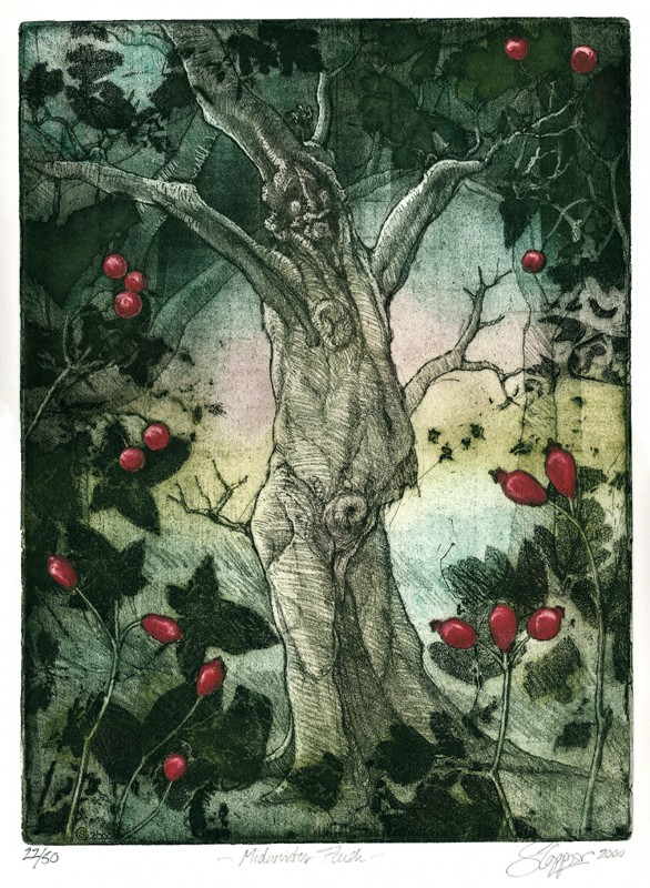 ... a lark in the naked wet woods … (Click to enlarge)