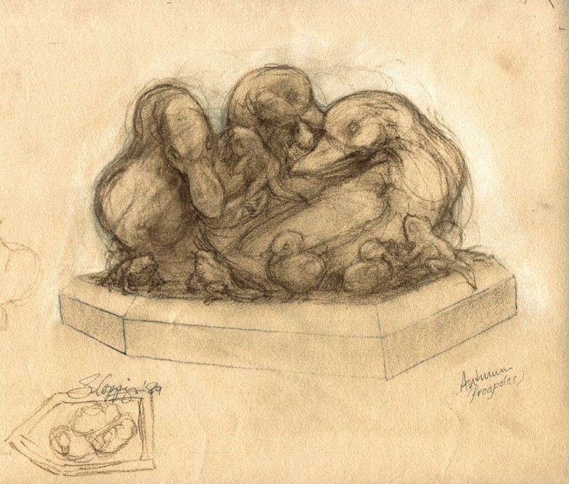 ... autumn frogpoles ... (Click to enlarge)