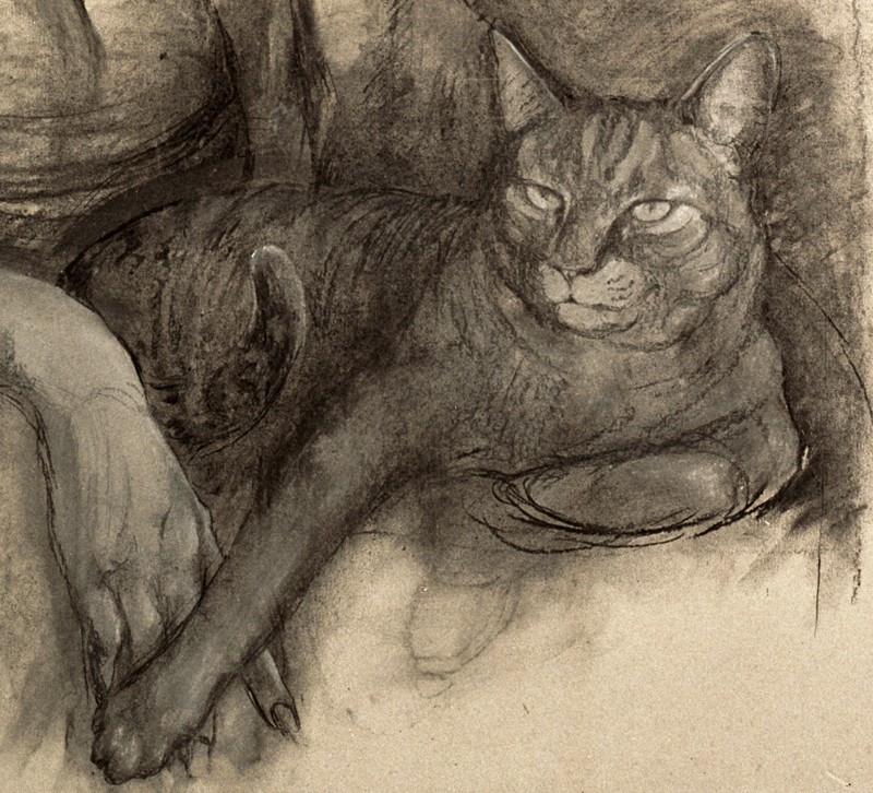 ... charcoal sketch of a great lady ... (Click to enlarge)