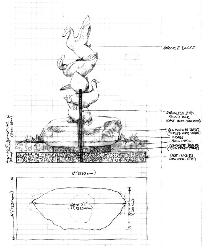 ... a gaggle of ducks ...  (Click to enlarge)