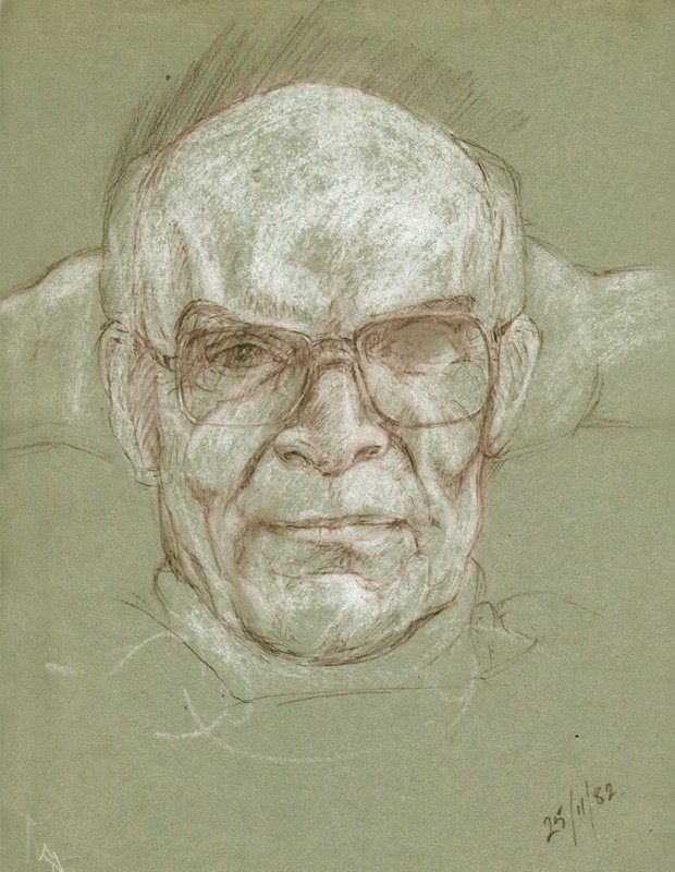 A very patient man … and a good model too. (Click to enlarge)