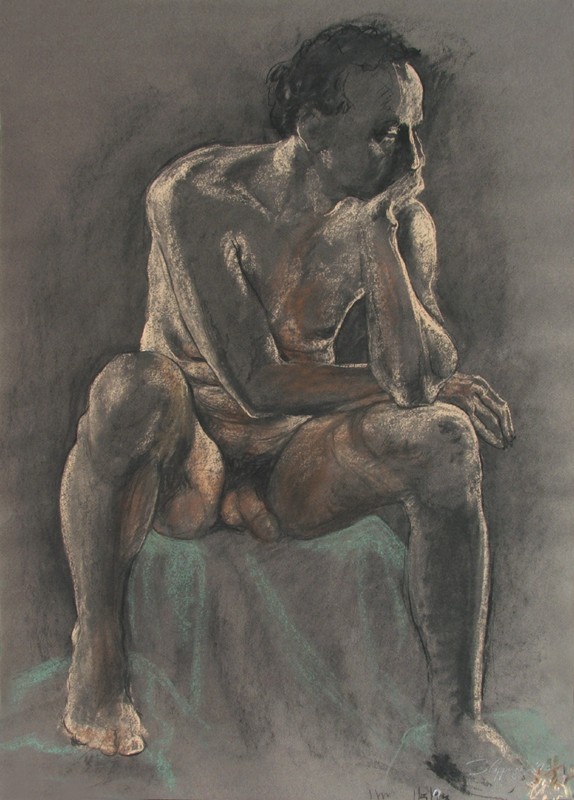 ... a pensive man ... in a dark mood … (Click to enlarge)