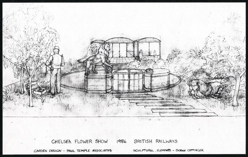 ... initial sketch of the piece ... (Click to enlarge)