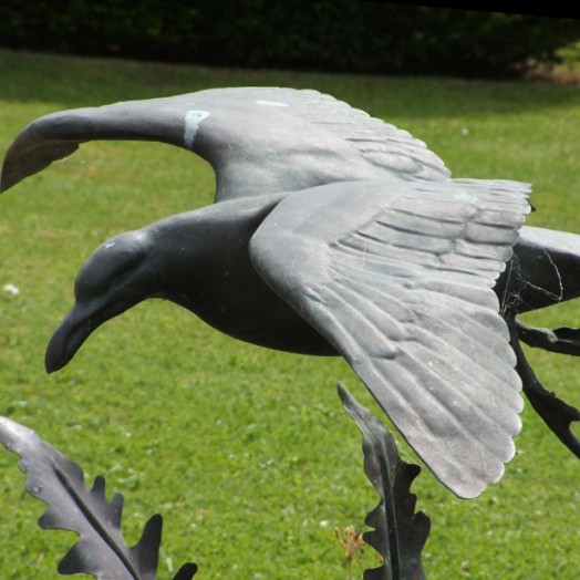 ... a water feature with fern fronds from the Downs … (Click to enlarge)