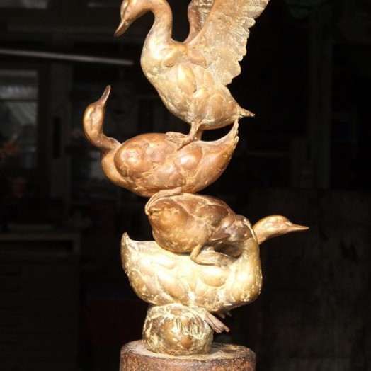 ... maquette for an over lifesize sculpture ... (Click to enlarge)