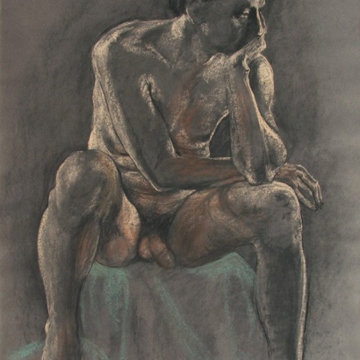 ... a pensive man ... in a dark mood   (Click to enlarge)